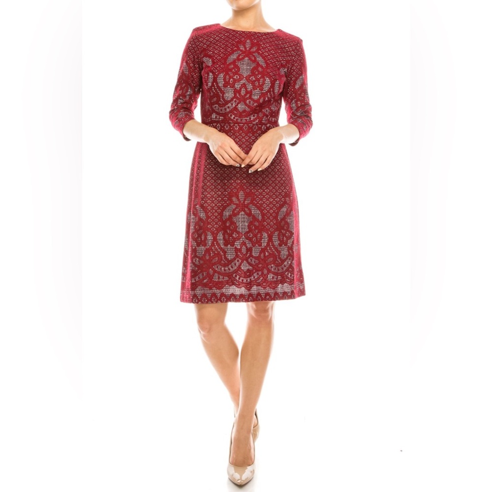 💋 Gabby Skye 💋 Red Lace Sheath Dress